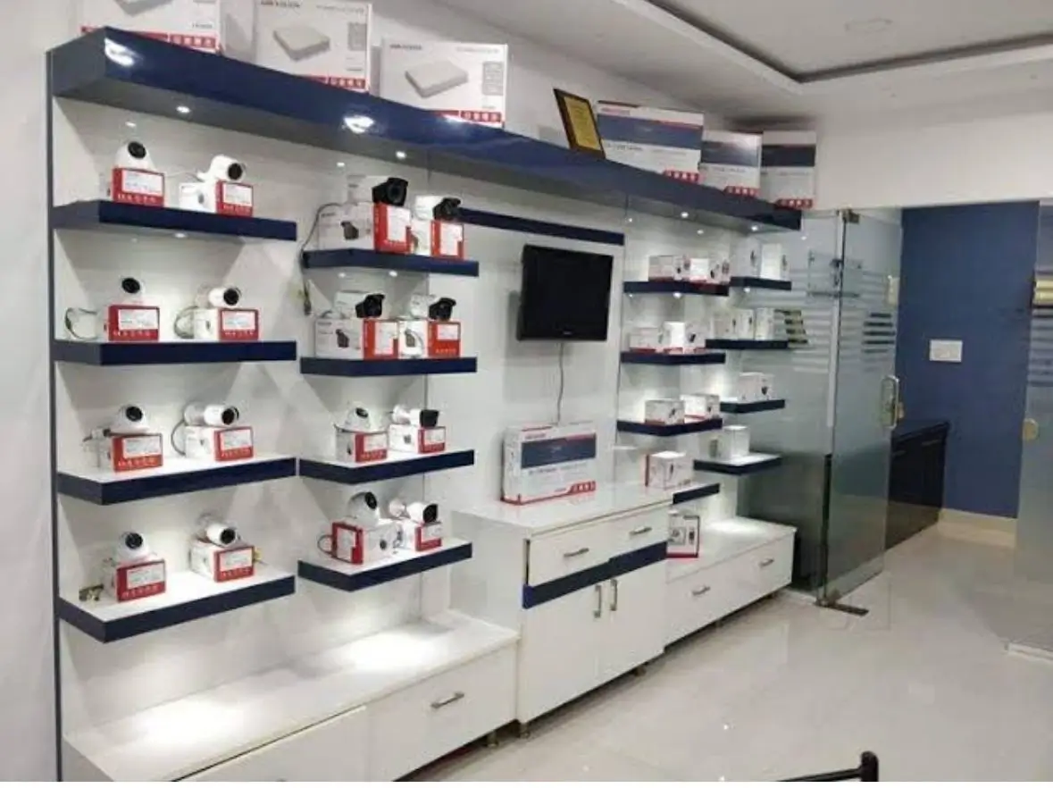 Inside the store showing reception and customer area